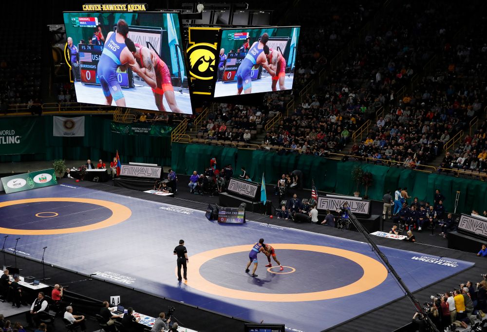 The United World Wrestling Freestyle World Cup Saturday, April 7, 2018 at Carver-Hawkeye Arena. (Brian Ray/hawkeyesports.com)