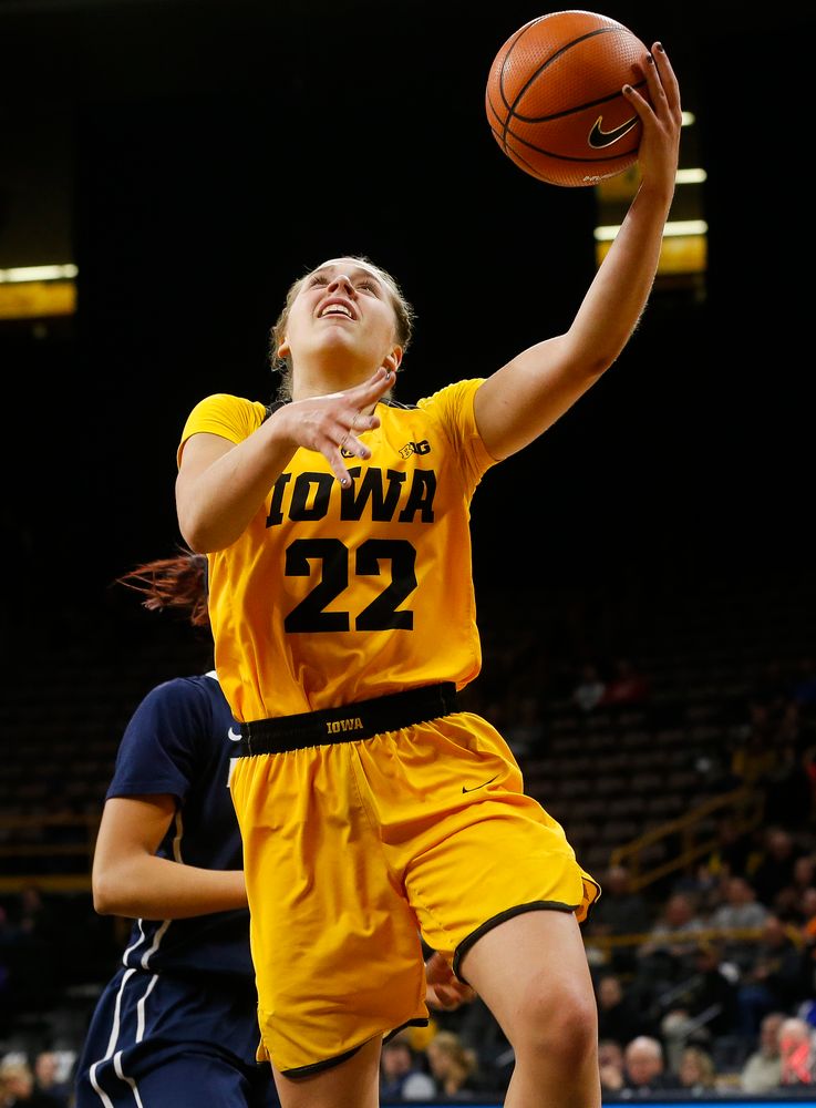 Iowa Hawkeyes guard Kathleen Doyle (22)