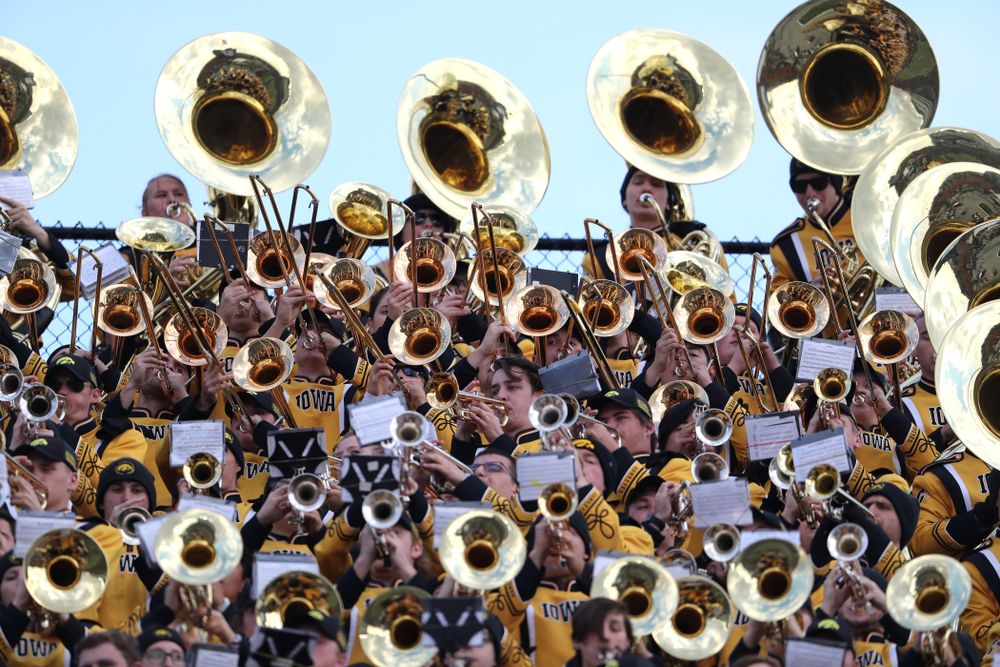 The Hawkeye Marching Band during the Iowa Hawkeyes game against the Purdue Boilermakers Saturday, November 3, 2018 Ross Ade Stadium in West Lafayette, Ind. (Brian Ray/hawkeyesports.com)