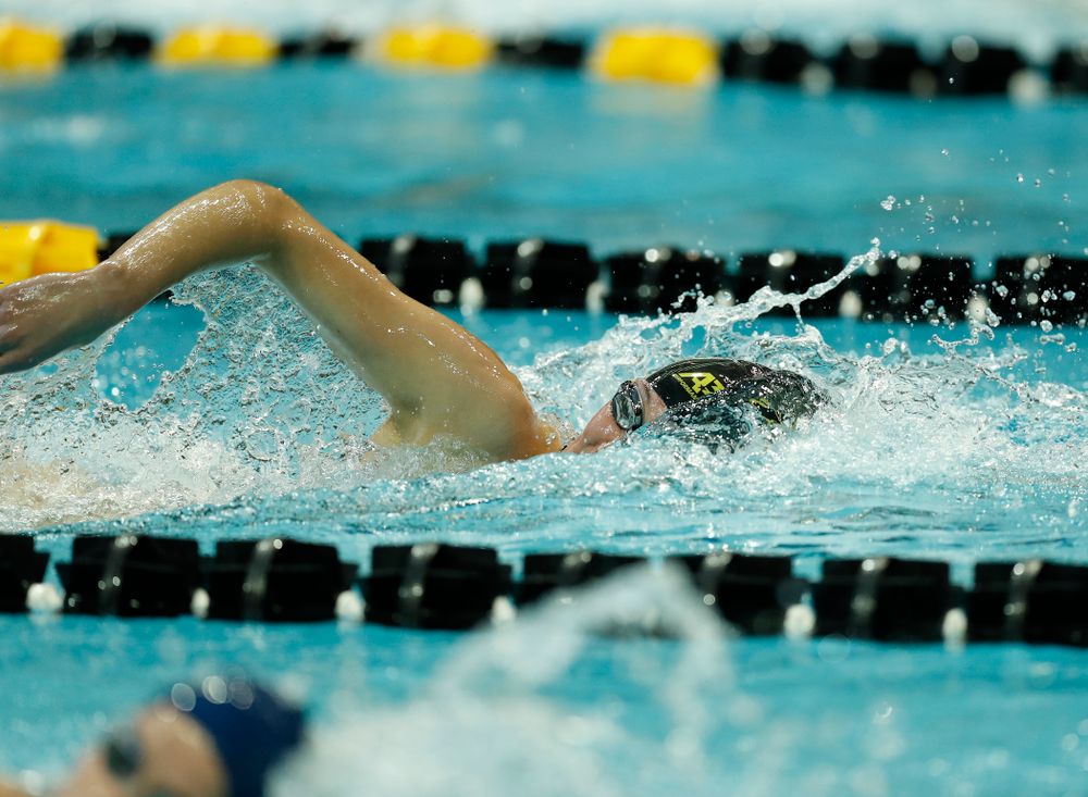 Iowa's Allyssa Fluit swims the 200 yard freestyle 