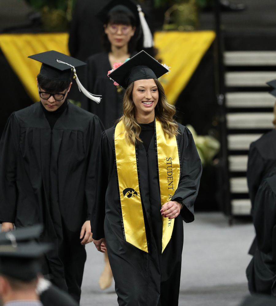 Iowa Volleyball's Kasey Reuter during the Fall Commencement Ceremony  Saturday, December 15, 2018 at Carver-Hawkeye Arena. (Brian Ray/hawkeyesports.com)