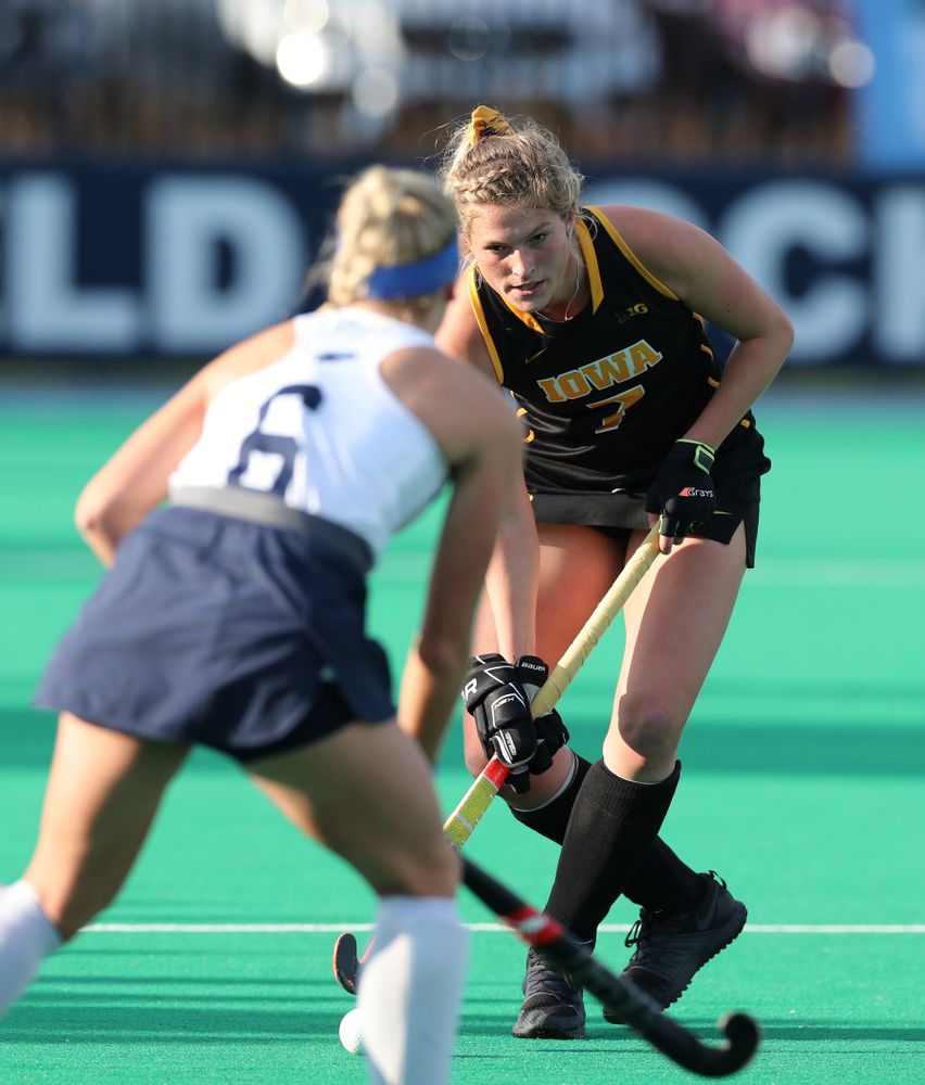 Iowa Hawkeyes Ellie Holley (7) against Penn State in the 2019 Big Ten Field Hockey Tournament Championship Game Sunday, November 10, 2019 in State College. (Brian Ray/hawkeyesports.com)