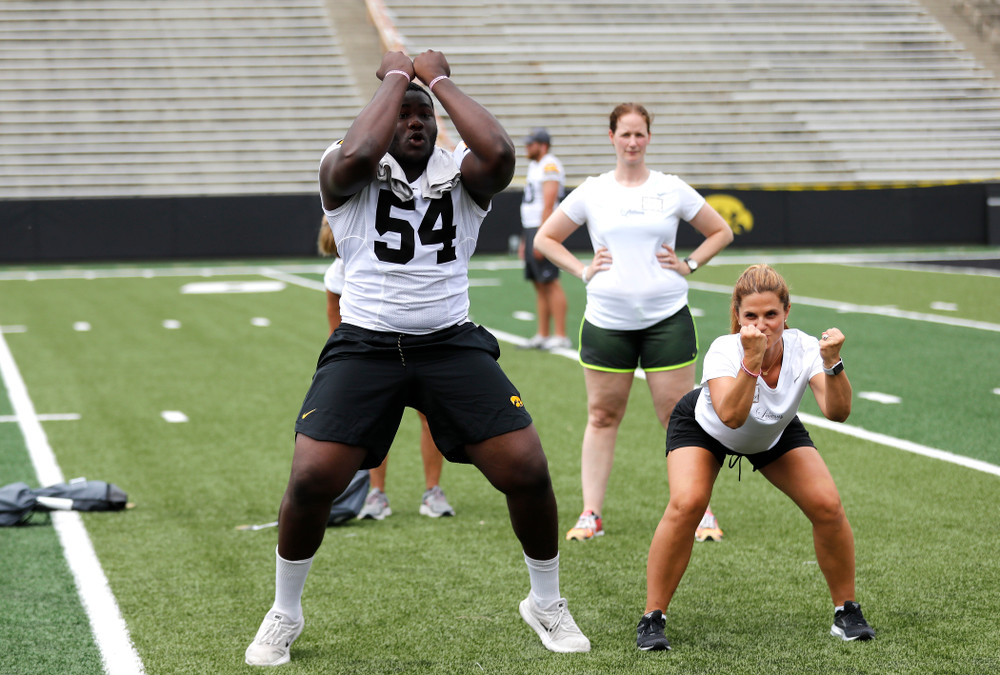 The 2018 Iowa Ladies Football Academy  Saturday, June 9, 2018 at Kinnick Stadium. (Brian Ray/hawkeyesports.com)