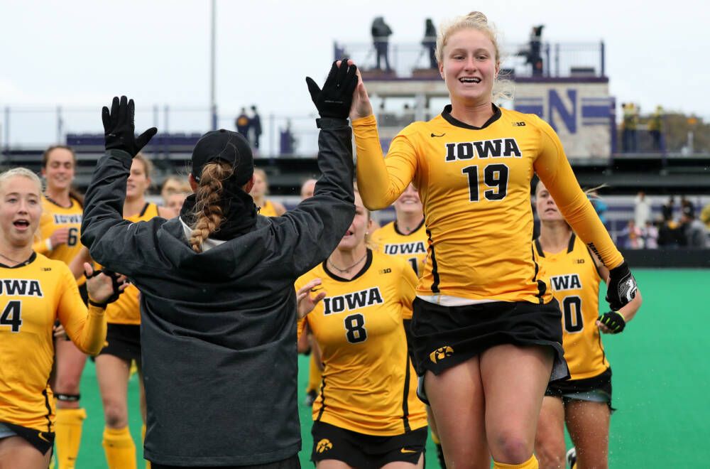 Iowa Hawkeyes Ryley Miller (19) against Maryland during the championship game of the Big Ten Tournament Sunday, November 4, 2018 at Lakeside Field in Evanston, Ill. (Brian Ray/hawkeyesports.com)
