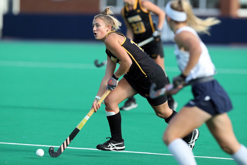 Iowa Hawkeyes forward Leah Zellner (13) against Penn State in the 2019 Big Ten Field Hockey Tournament Championship Game Sunday, November 10, 2019 in State College. (Brian Ray/hawkeyesports.com)