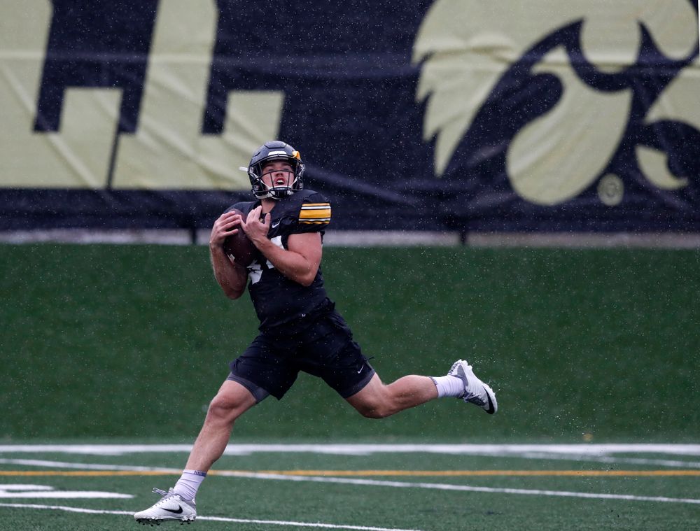 Iowa Hawkeyes wide receiver Nick Easley (84) during camp practice No. 15  Monday, August 20, 2018 at the Hansen Football Performance Center. (Brian Ray/hawkeyesports.com)