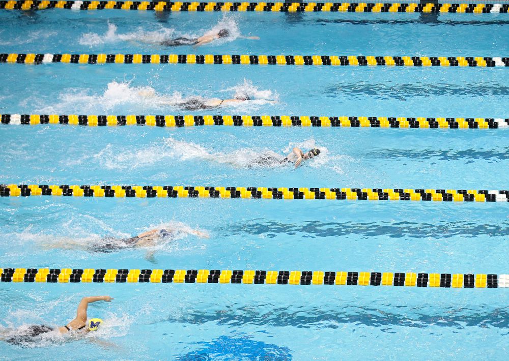Iowa’s Lauren McDougall swims the women’s 200 yard freestyle preliminary event during the 2020 Women’s Big Ten Swimming and Diving Championships at the Campus Recreation and Wellness Center in Iowa City on Friday, February 21, 2020. (Stephen Mally/hawkeyesports.com)