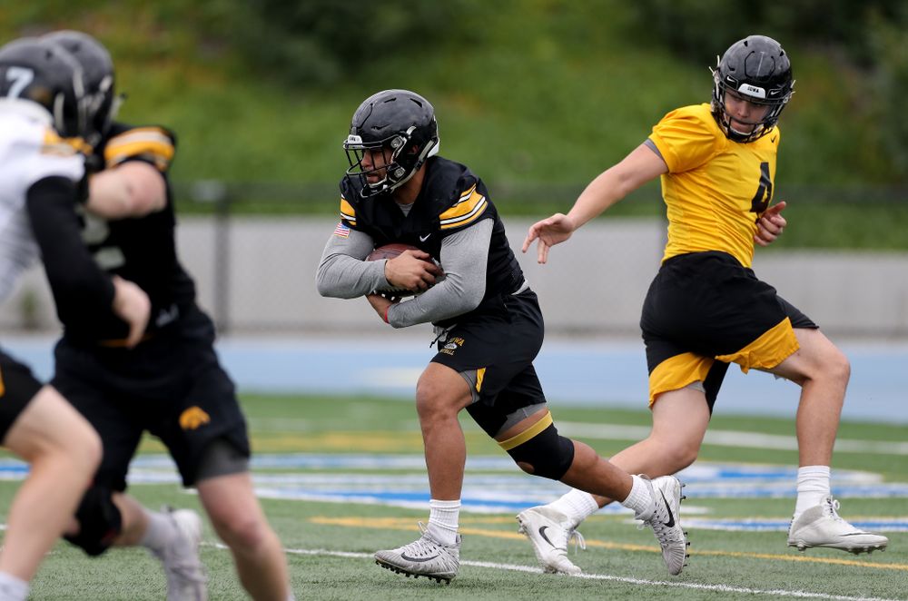 Iowa Hawkeyes running back Toren Young (28) during practice Sunday, December 22, 2019 at Mesa College in San Diego. (Brian Ray/hawkeyesports.com)