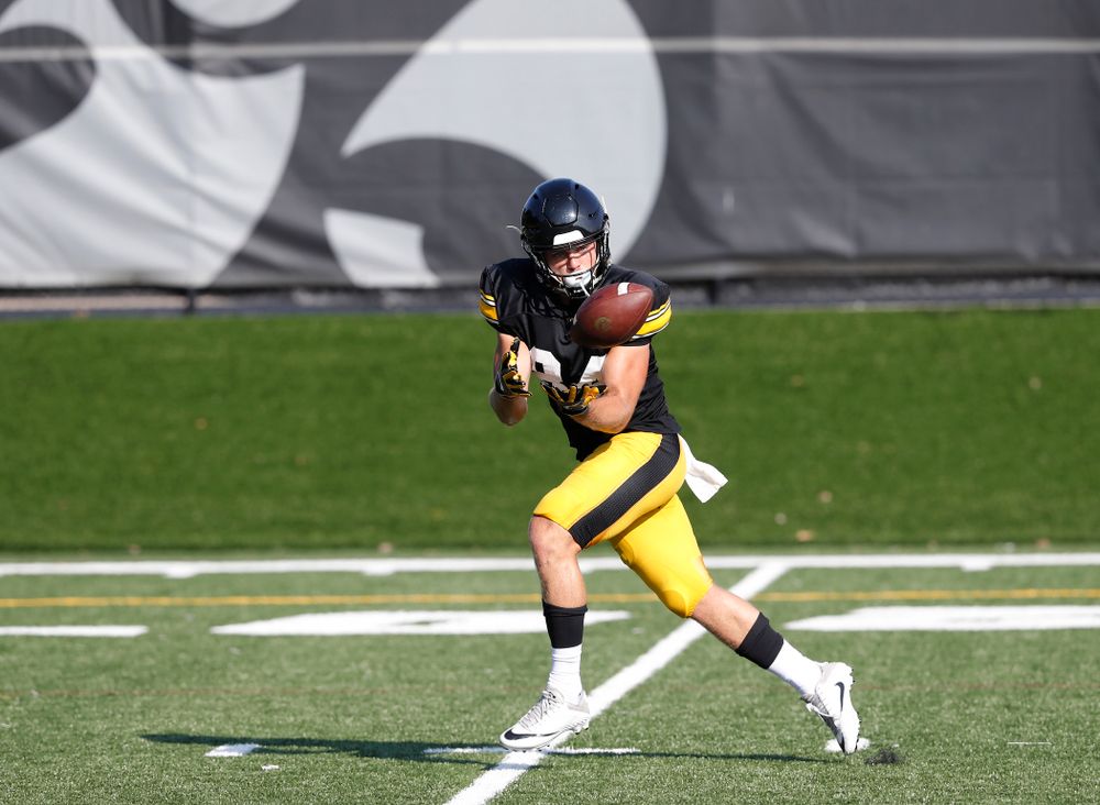 Iowa Hawkeyes wide receiver Nick Easley (84) during camp practice No. 17 Wednesday, August 22, 2018 at the Kenyon Football Practice Facility. (Brian Ray/hawkeyesports.com)