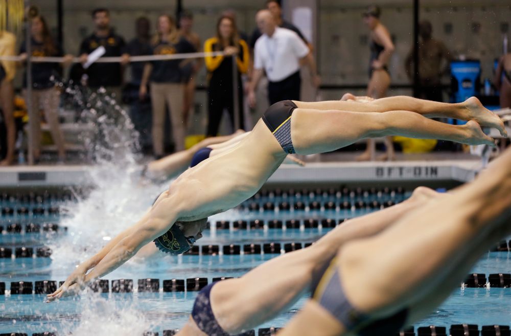 Iowa's Jack Smith swims the 50 yard freestyle 