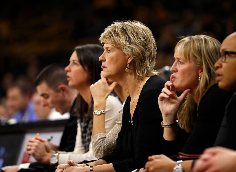 Iowa Hawkeyes head coach Lisa Bluder  