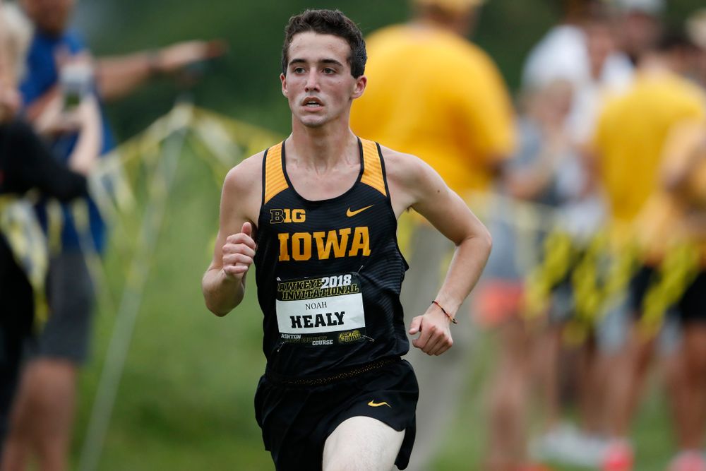 Noah Healy during the Hawkeye Invitational Friday, August 31, 2018 at the Ashton Cross Country Course.  (Brian Ray/hawkeyesports.com)