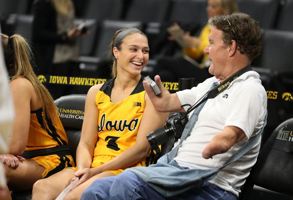 Iowa Hawkeyes guard Makenzie Meyer (3) during the teamÕs annual media day Thursday, October 24, 2019 at Carver-Hawkeye Arena. (Brian Ray/hawkeyesports.com)