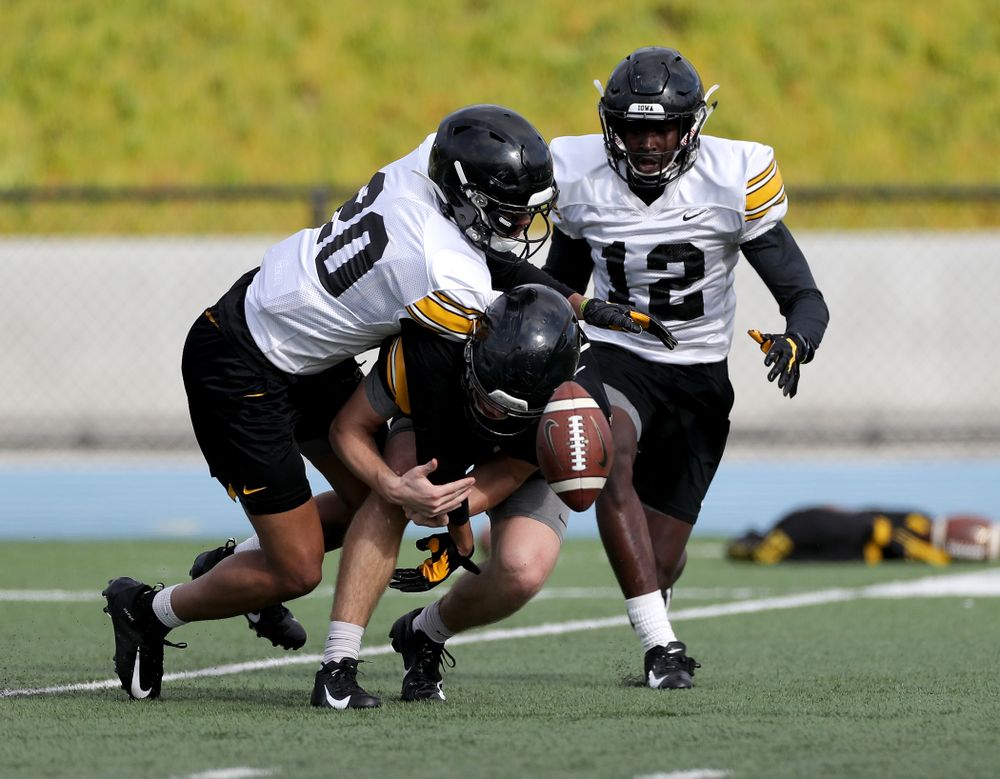 Iowa Hawkeyes defensive back Julius Brents (20) during Holiday Bowl Practice No. 3  Tuesday, December 24, 2019 at San Diego Mesa College. (Brian Ray/hawkeyesports.com)