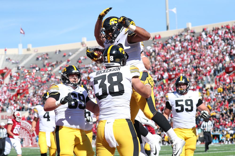 Iowa Hawkeyes running back Toren Young (28) against the Indiana Hoosiers Saturday, October 13, 2018 at Memorial Stadium, in Bloomington, Ind. (Max Allen/hawkeyesports.com)
