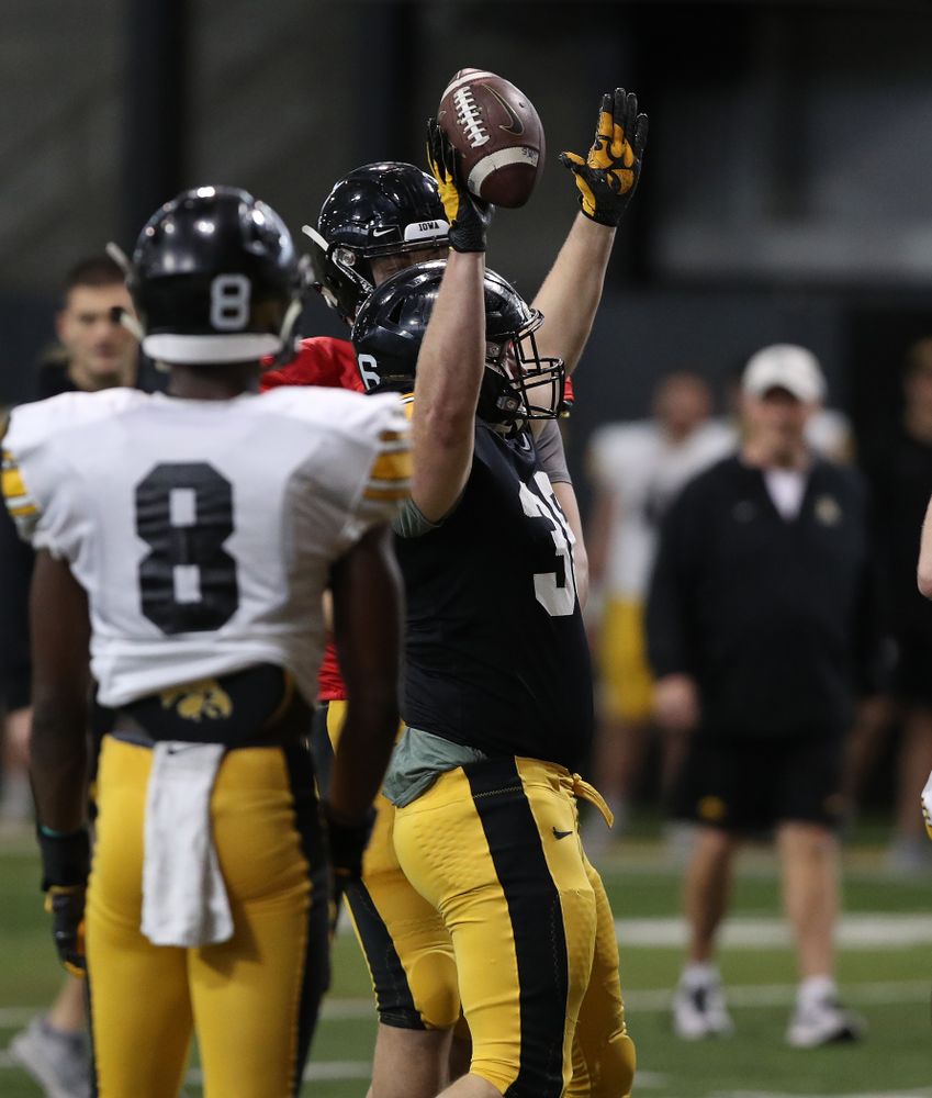 Iowa Hawkeyes fullback Brady Ross (36) during preparation for the 2019 Outback Bowl Wednesday, December 19, 2018 at the Hansen Football Performance Center. (Brian Ray/hawkeyesports.com)
