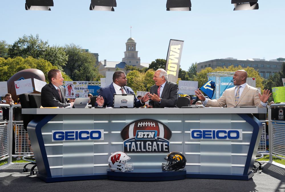 The BTN Tailgate does a live show Saturday, September 22, 2018 at Hubbard Park on the University of Iowa Campus. (Brian Ray/hawkeyesports.com)
