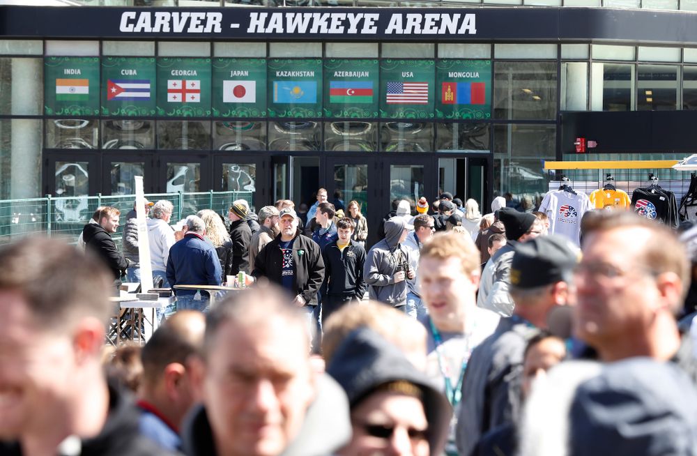 Gable's Garden during the United World Wrestling Freestyle World Cup Saturday, April 7, 2018 outside of Carver-Hawkeye Arena. (Brian Ray/hawkeyesports.com)