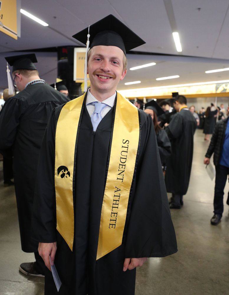 Iowa Track and FieldÕs Bailey Hesse-Withbroe during the College of Liberal Arts and Sciences spring commencement Saturday, May 11, 2019 at Carver-Hawkeye Arena. (Brian Ray/hawkeyesports.com)