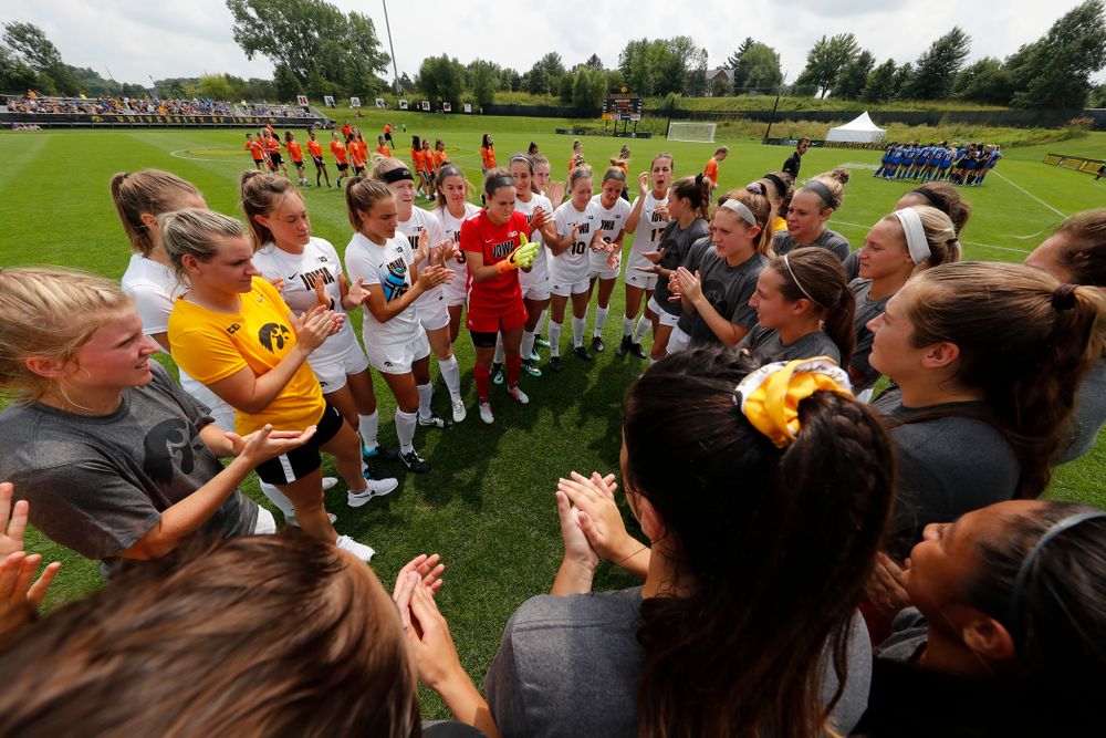 The Iowa Hawkeyes against the Creighton Bluejays  Sunday, August 19, 2018 at the Iowa Soccer Complex. (Brian Ray/hawkeyesports.com)