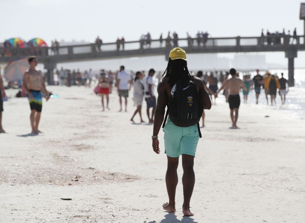 Iowa Hawkeyes defensive back Devonte Young (17) during the Outback Bowl Beach Day Sunday, December 30, 2018 at Clearwater Beach. (Brian Ray/hawkeyesports.com)