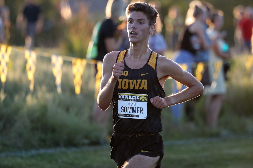 IowaÕs Konnor Sommer runs in the 2019 Hawkeye Invitational Friday, September 6, 2019 at the Ashton Cross Country Course. (Brian Ray/hawkeyesports.com)