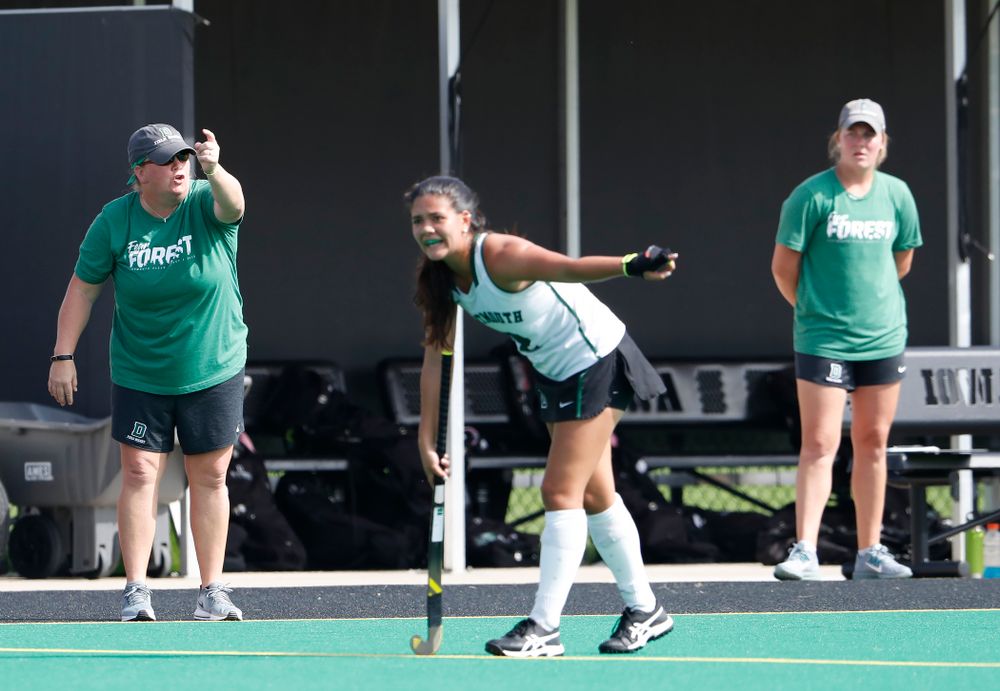 Dartmouth Head Coach and former Hawkeye Amy Fowler  Friday, August 31, 2018 at Grant Field.  (Brian Ray/hawkeyesports.com)