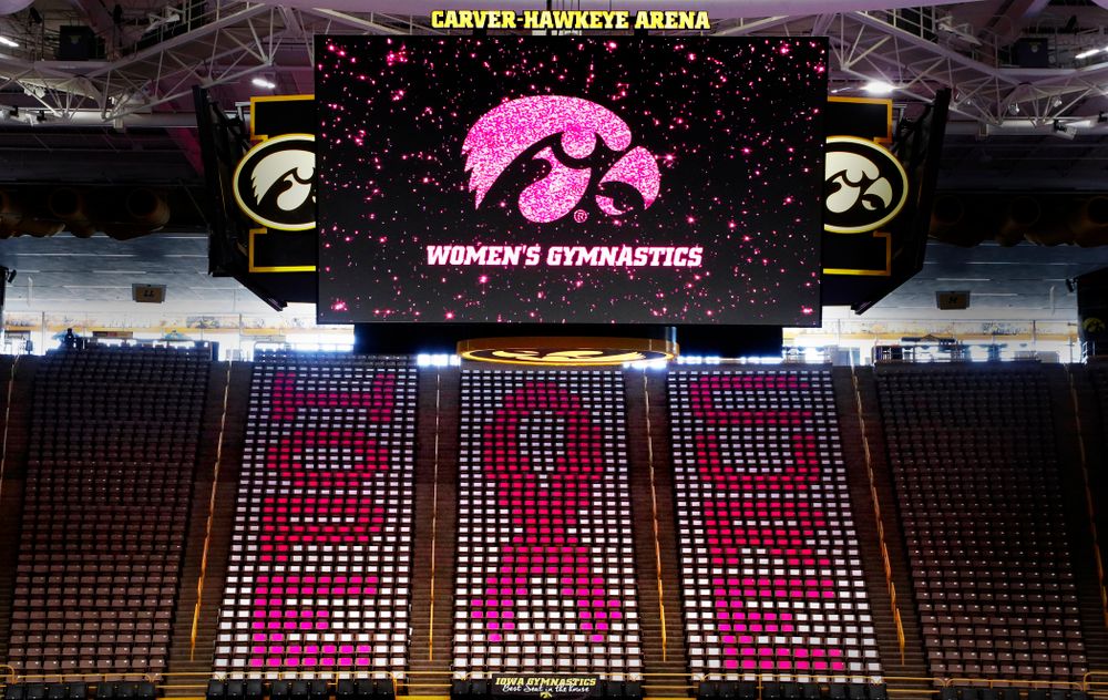 Iowa Women's Gymnastics Pink Meet vs Ball State
