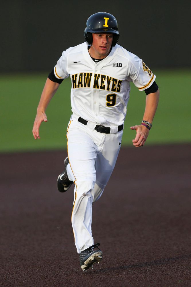 Iowa outfielder Ben Norman  at baseball vs Milwaukee on Tuesday, April 23, 2019 at Duane Banks Field. (Lily Smith/hawkeyesports.com)