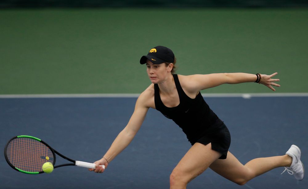 Iowa's Elise Van Heuvelen against Marquette 