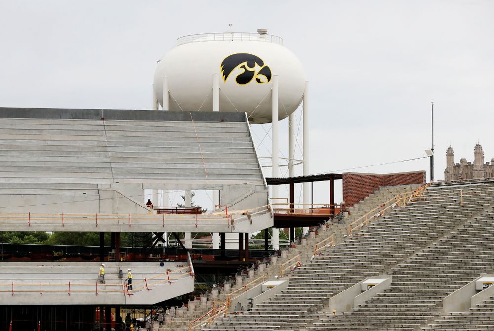 The view of the north end zone from the southwest corner  Wednesday, June 6, 2018 at Kinnick Stadium. (Brian Ray/hawkeyesports.com)