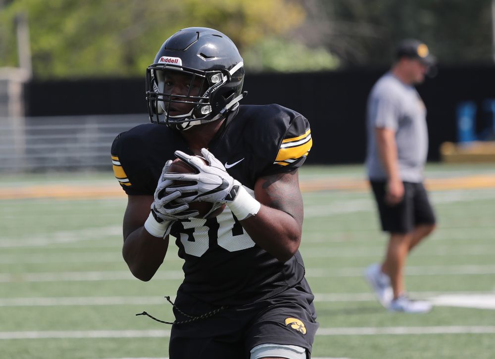 Iowa Hawkeyes running back Henry Geil (30) during the third practice of fall camp Sunday, August 5, 2018 at the Kenyon Football Practice Facility. (Brian Ray/hawkeyesports.com)