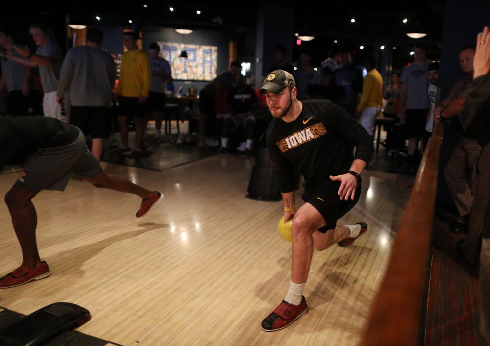 Iowa Hawkeyes punter Colten Rastetter (7) during the Players' Night at Splitsville Friday, December 28, 2018 in the Sparkman Wharf area of Tampa, FL.(Brian Ray/hawkeyesports.com)