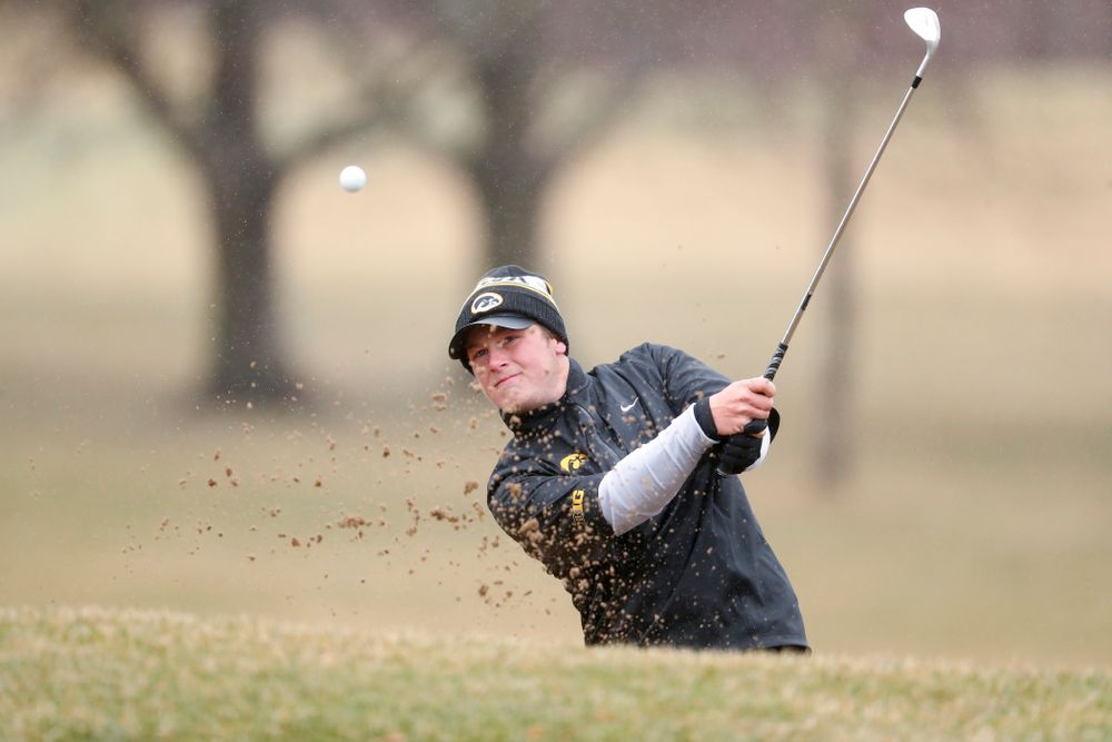Iowa's Alex Schaake during day two of the 2018 Hawkeye Invitational Friday, April 13, 2018 at Finkbine Golf Course. (Brian Ray/hawkeyesports