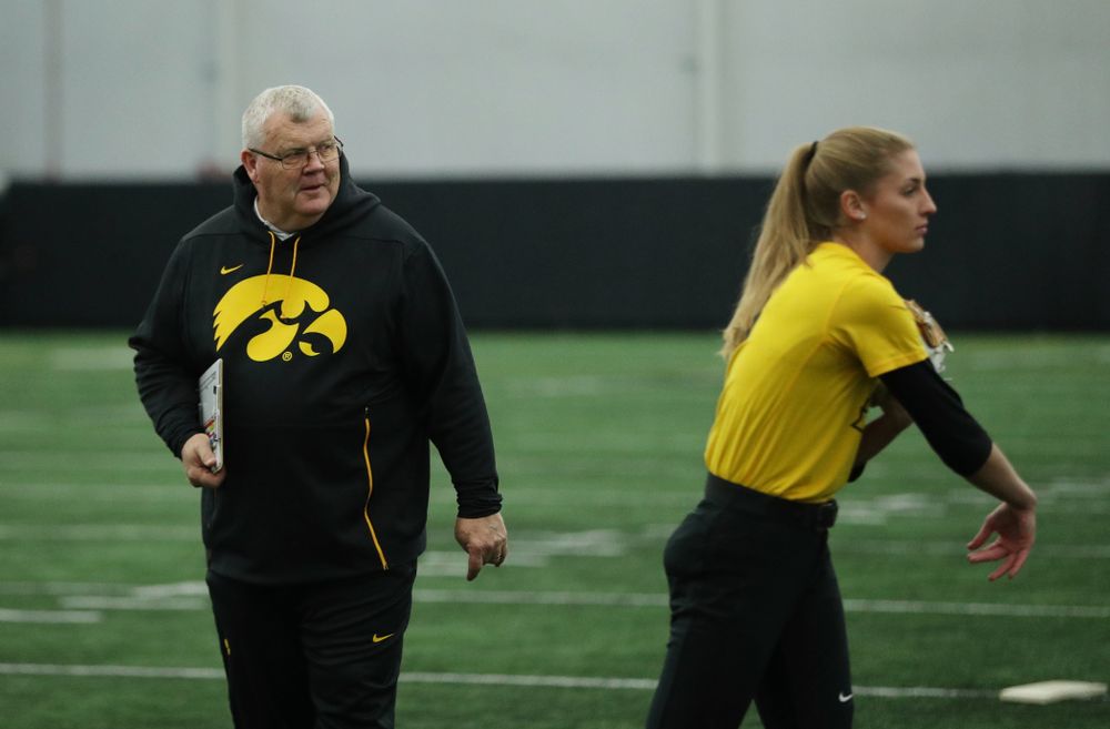 Iowa Hawkeyes assistant coach Rick Dillinger during they team's annual media day Friday, February 1, 2019 at the Hawkeye Tennis and Recreation Complex. (Brian Ray/hawkeyesports.com)