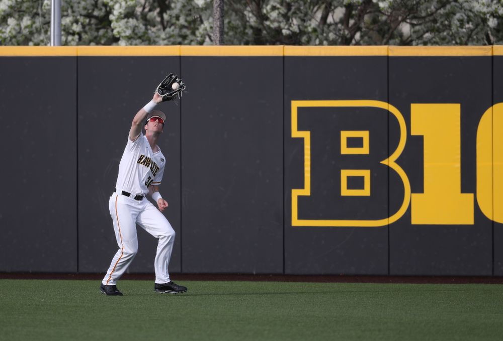 Iowa Hawkeyes Connor McCaffery (30) during game one against UC Irvine Friday, May 3, 2019 at Duane Banks Field. (Brian Ray/hawkeyesports.com)