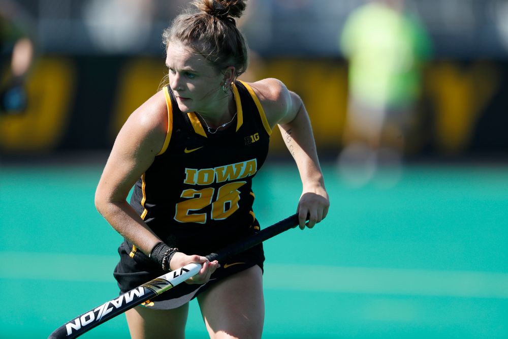 Iowa Hawkeyes Maddy Murphy (26) against the Penn Quakers Friday, September 14, 2018 at Grant Field. (Brian Ray/hawkeyesports.com)
