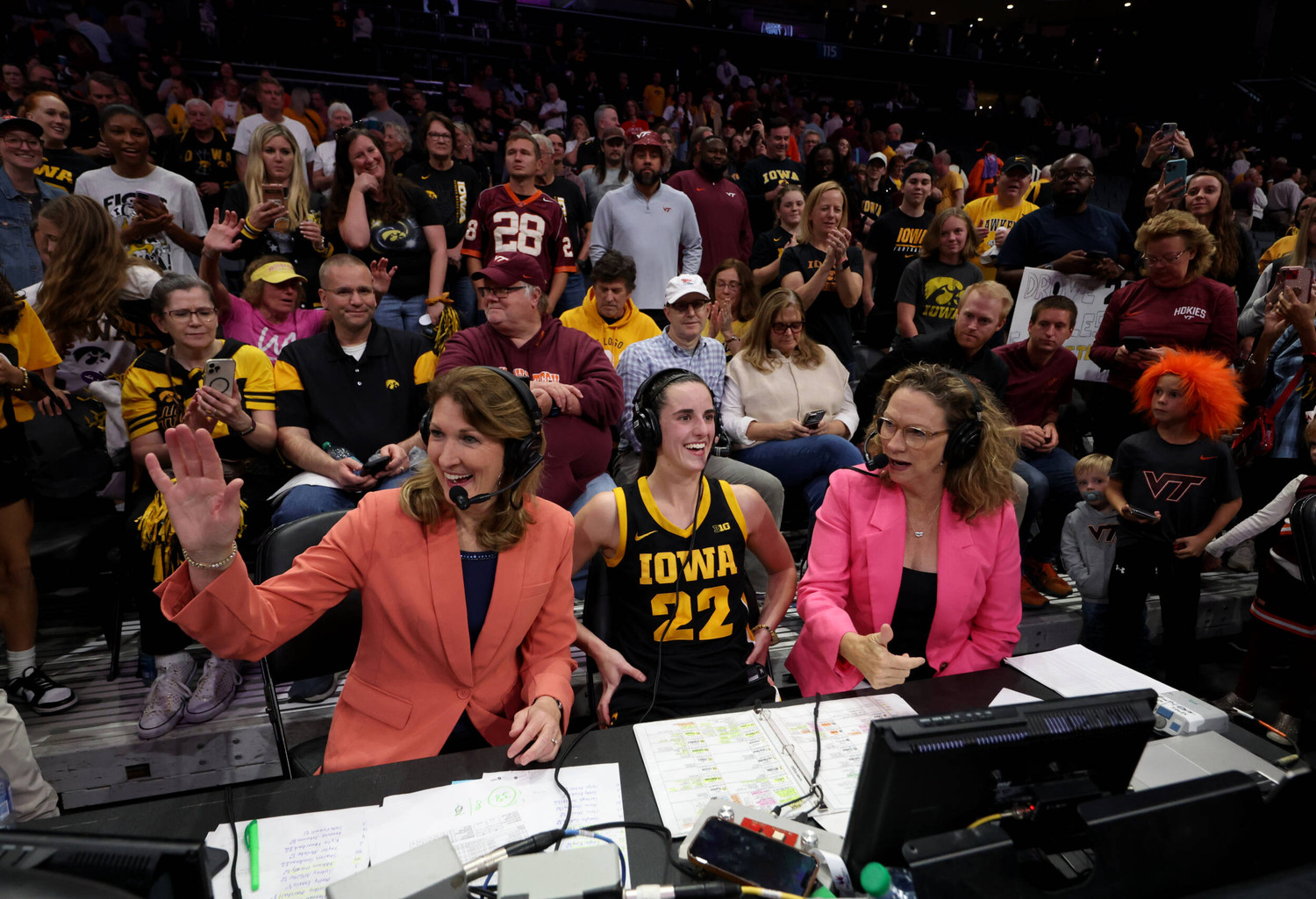 Photos Iowa Women’s Basketball vs Virginia Tech in the Ally Tipoff University of Iowa Athletics