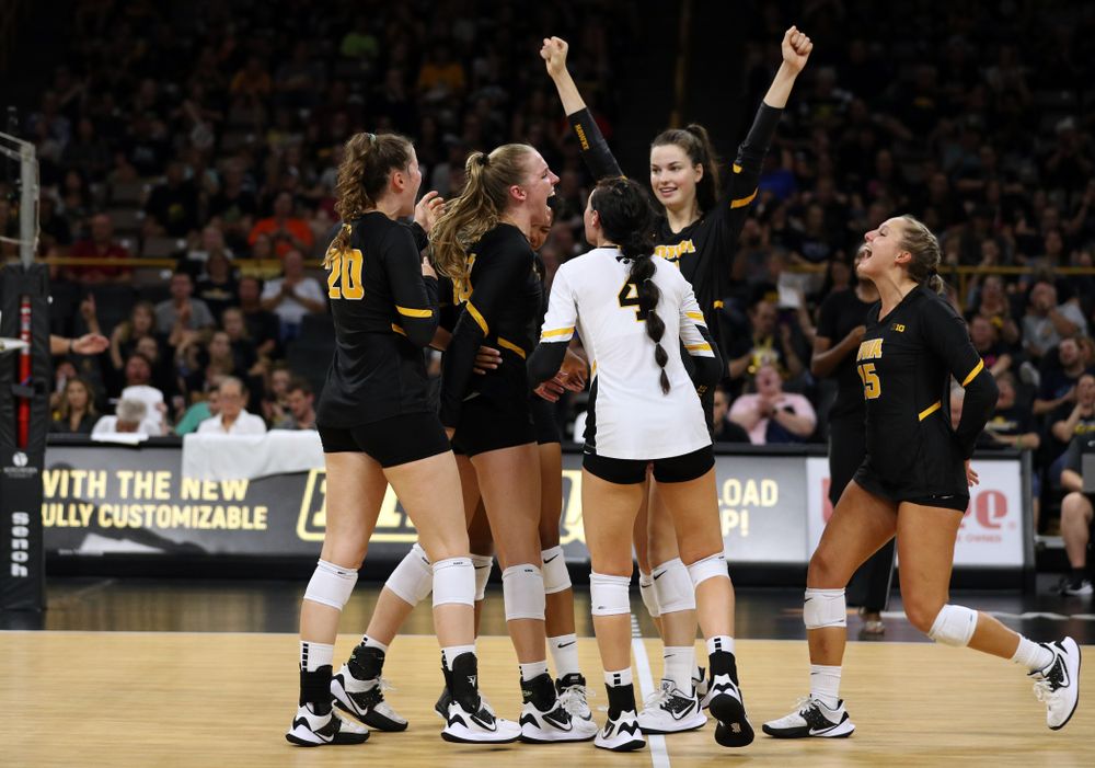 The Iowa Hawkeyes against the Iowa State Cyclones Saturday, September 21, 2019 at Carver-Hawkeye Arena. (Brian Ray/hawkeyesports.com)