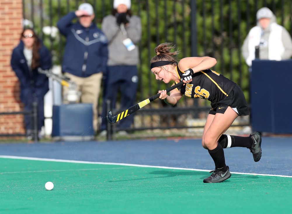 Iowa Hawkeyes forward Maddy Murphy (26) against Penn State in the 2019 Big Ten Field Hockey Tournament Championship Game Sunday, November 10, 2019 in State College. (Brian Ray/hawkeyesports.com)