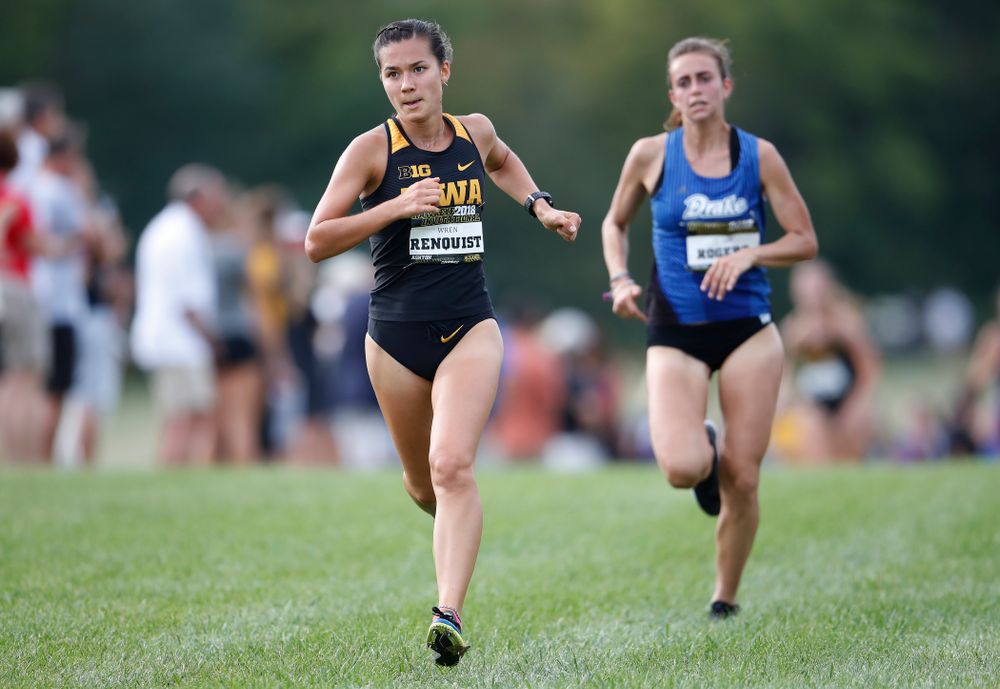 Wren Renquist during the Hawkeye Invitational Friday, August 31, 2018 at the Ashton Cross Country Course.  (Brian Ray/hawkeyesports.com)