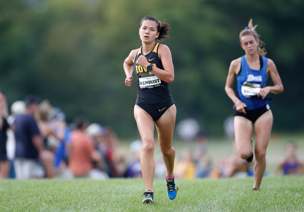 Wren Renquist during the Hawkeye Invitational Friday, August 31, 2018 at the Ashton Cross Country Course.  (Brian Ray/hawkeyesports.com)