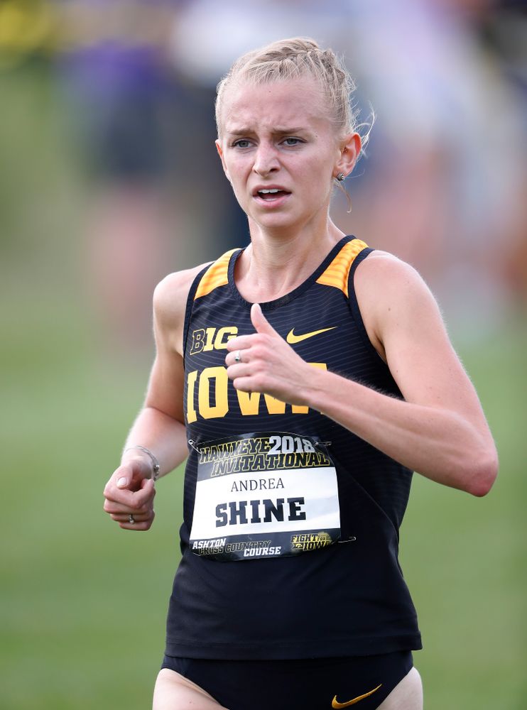 Andrea Shine during the Hawkeye Invitational Friday, August 31, 2018 at the Ashton Cross Country Course.  (Brian Ray/hawkeyesports.com)
