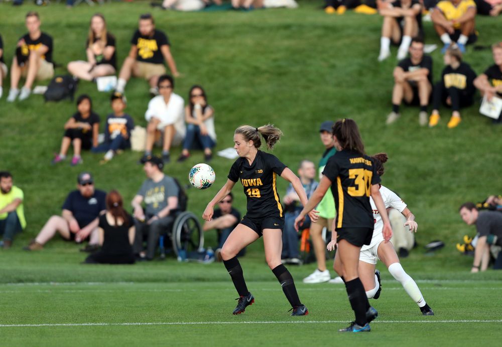 Iowa Hawkeyes forward Jenny Cape (19) during a 2-1 victory over the Iowa State Cyclones Thursday, August 29, 2019 in the Iowa Corn Cy-Hawk series at the Iowa Soccer Complex. (Brian Ray/hawkeyesports.com)