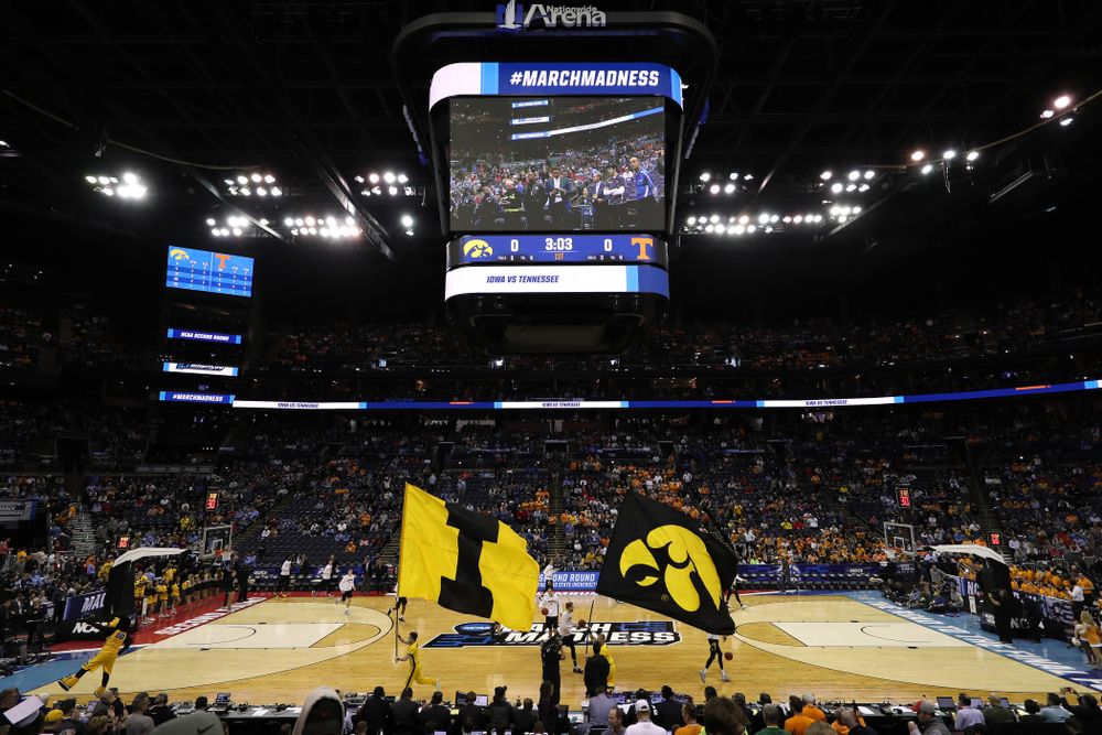 The Iowa Hawkeye against the Tennessee Volunteers in the second round of the 2019 NCAA Men's Basketball Tournament Sunday, March 24, 2019 at Nationwide Arena in Columbus, Ohio. (Brian Ray/hawkeyesports.com)