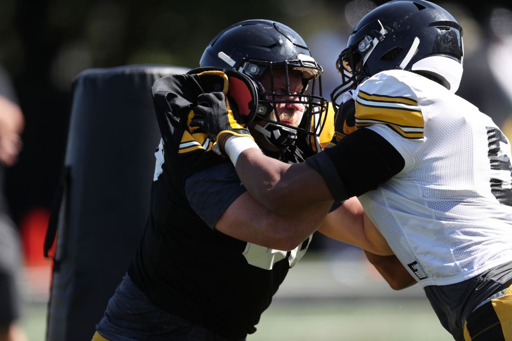 Iowa Hawkeyes fullback Brady Ross (36) during Fall Camp Practice No. 5 Tuesday, August 6, 2019 at the Ronald D. and Margaret L. Kenyon Football Practice Facility. (Brian Ray/hawkeyesports.com)