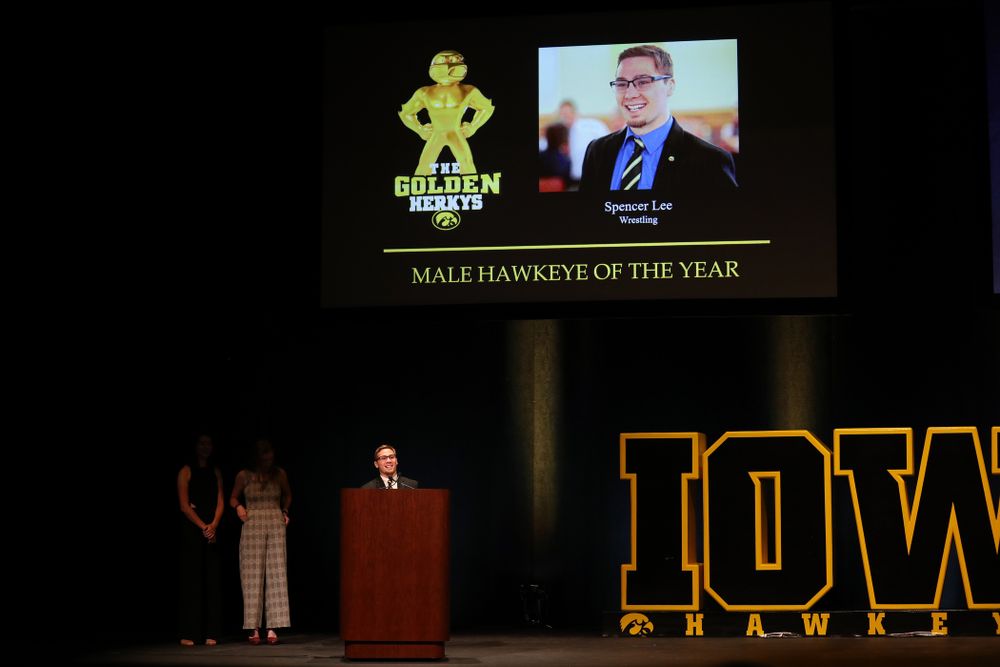 The 2019 Golden Herkys Tuesday, April 23, 2019 at Hancher Auditorium. (Brian Ray/hawkeyesports.com)