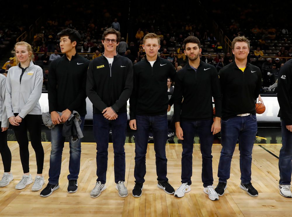 Iowa Men's Golf during the PCA recognition 