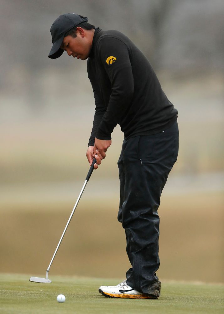 Iowa's Ryoto Furuya during day two of the 2018 Hawkeye Invitational Friday, April 13, 2018 at Finkbine Golf Course. (Brian Ray/hawkeyesports.com)