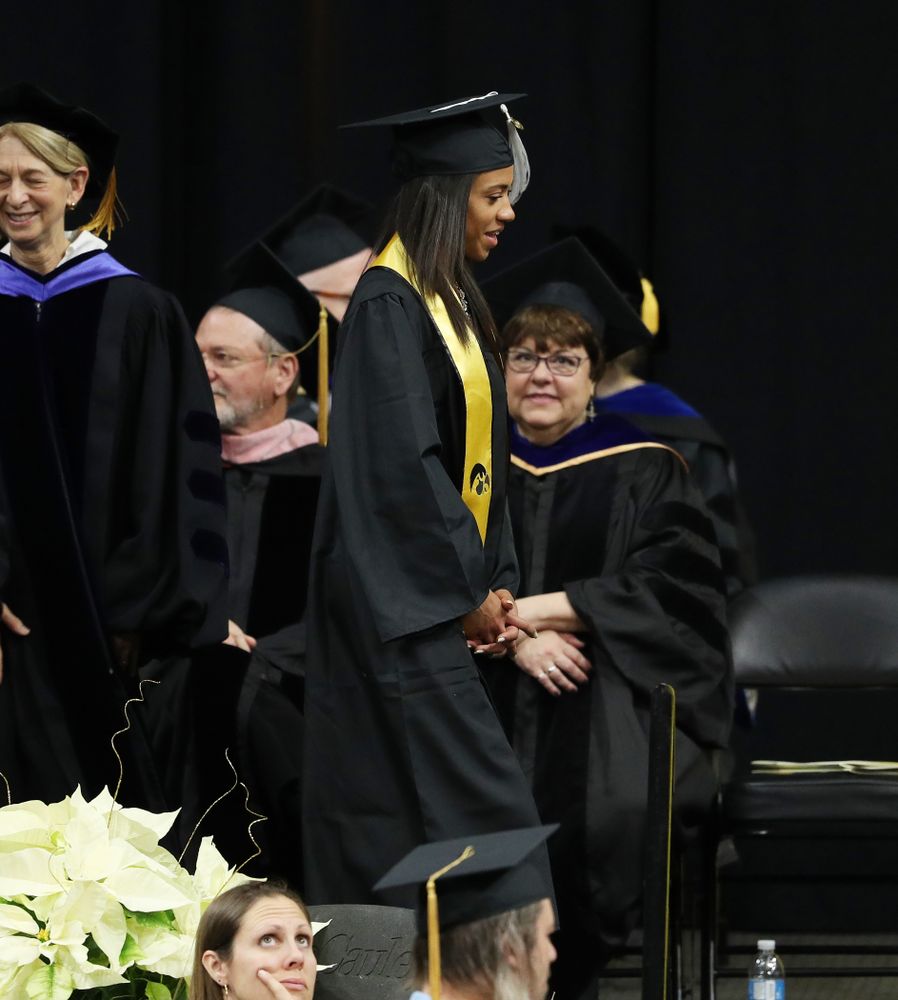 Iowa Track's Alexis Gay during the Fall Commencement Ceremony  Saturday, December 15, 2018 at Carver-Hawkeye Arena. (Brian Ray/hawkeyesports.com)